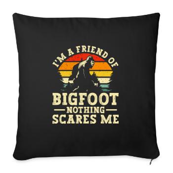Bigfoot Party Supplies Dad Of The Birthday Crew - Sofa pillowcase 17,3'' x 17,3'' (45 x 45 cm) - black - Front