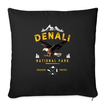 Alaska - Sofa pillowcase 17,3'' x 17,3'' (45 x 45 cm) - black - Front