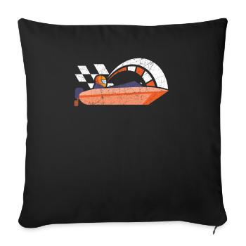 Drag Boat Racing Boat Race Boat Riding Lover - Housse de coussin décorative 45 x 45 cm - noir - Devant