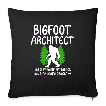 Bigfoot Party Supplies Bigfoot Architect - Sofa pillowcase 17,3'' x 17,3'' (45 x 45 cm) - black - Front