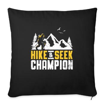 Bigfoot Party Supplies Hike And Seek Champion - Sofakissenbezug 45 x 45 cm - Schwarz - Vorne