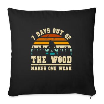 Bigfoot Party fournit le père de l’équipe d’anniversaire - Housse de coussin décorative 45 x 45 cm - noir - Devant