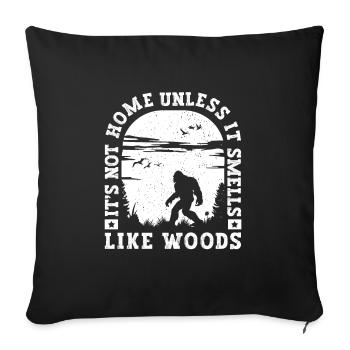 Bigfoot Party Supplies It's Not Home Unless Its - Sofa pillowcase 17,3'' x 17,3'' (45 x 45 cm) - black - Front
