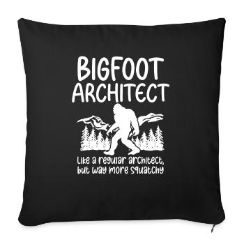 Bigfoot Party Supplies Bigfoot Architect - Sofa pillowcase 17,3'' x 17,3'' (45 x 45 cm) - black - Front