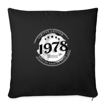 Edition limitée 1978 et toujours aussi sexy - Housse de coussin décorative 45 x 45 cm - noir - Devant