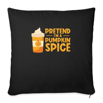 Pumpkin Spice Latte Halloween Costume Café Lover - Housse de coussin décorative 45 x 45 cm - noir - Devant
