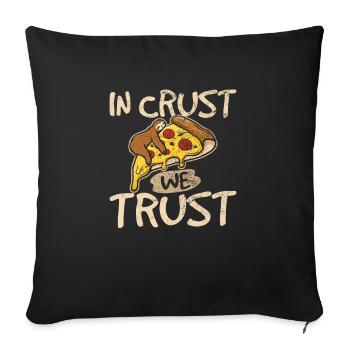 Funny Sloth Pizza Shirt Cute Sloth Lover Pizza Lov - Sofa pillowcase 17,3'' x 17,3'' (45 x 45 cm) - black - Front