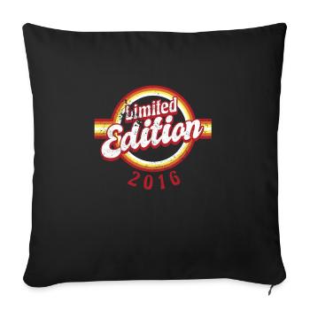 Limited Edition 2016 Vintage - Sofakissenbezug 45 x 45 cm - Schwarz - Vorne