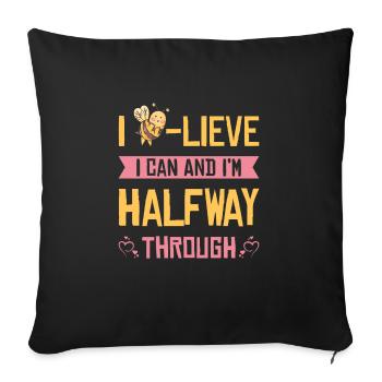 Test Day Bee Testing Shirts for Test Takers Bee - Sofa pillowcase 17,3'' x 17,3'' (45 x 45 cm) - black - Front