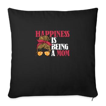 Happiness is being a Mom Mother Sunglasses - Sofa pillowcase 17,3'' x 17,3'' (45 x 45 cm) - black - Front