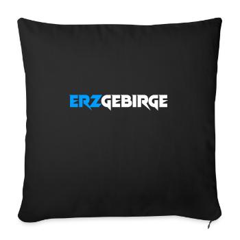 Erzgebirge meine Heimat - Sofakissenbezug 45 x 45 cm - Schwarz - Vorne