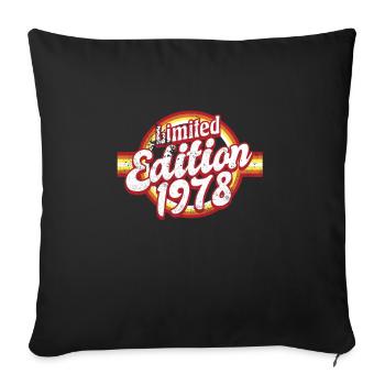 Edition Limitée 1978 Millésime - Housse de coussin décorative 45 x 45 cm - noir - Devant