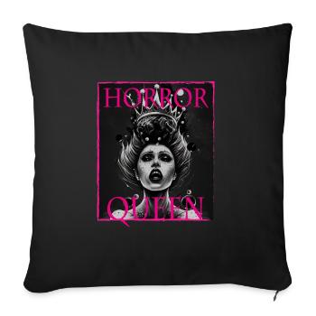Evil Old Woman Horror Gothic Horror Witch Abstract - Sofa pillowcase 17,3'' x 17,3'' (45 x 45 cm) - black - Front