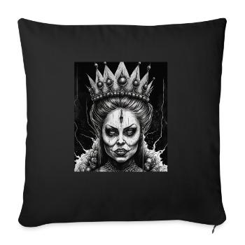 Evil Old Woman Horror Gothic Horror Witch Abstract - Sofa pillowcase 17,3'' x 17,3'' (45 x 45 cm) - black - Front