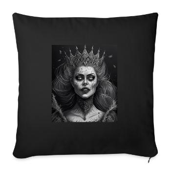 Evil Old Woman Horror Gothic Horror Witch Abstract - Sofa pillowcase 17,3'' x 17,3'' (45 x 45 cm) - black - Front