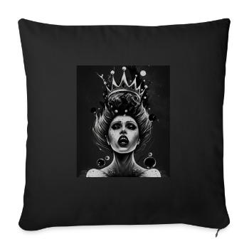 Evil Old Woman Horror Gothic Horror Witch Abstract - Sofa pillowcase 17,3'' x 17,3'' (45 x 45 cm) - black - Front