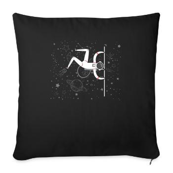 Calisthenics Astronaut Fitness Workout Exercise - Sofa pillowcase 17,3'' x 17,3'' (45 x 45 cm) - black - Front