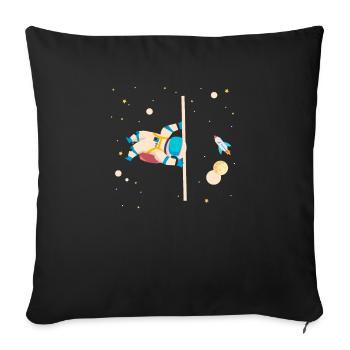 Calisthenics Astronaut Fitness Workout Exercise - Sofa pillowcase 17,3'' x 17,3'' (45 x 45 cm) - black - Front