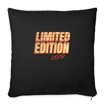 Édition Limitée Millésime 2019 - Housse de coussin décorative 45 x 45 cm - noir - Devant