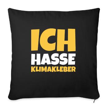 Straße ankleben Protest - Sofakissenbezug 45 x 45 cm - Schwarz - Vorne