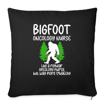 Bigfoot Party Supplies Bigfoot Nurse - Sofa pillowcase 17,3'' x 17,3'' (45 x 45 cm) - black - Front