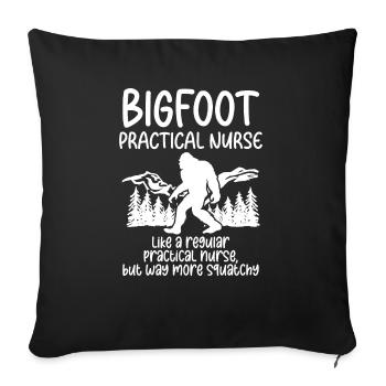 Bigfoot Party Supplies Bigfoot Nurse - Sofa pillowcase 17,3'' x 17,3'' (45 x 45 cm) - black - Front