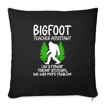 Bigfoot Party Supplies Bigfoot Assistant Teacher - Sofa pillowcase 17,3'' x 17,3'' (45 x 45 cm) - black - Front