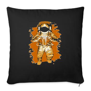 Astronaut Barkeeper Barman Shirt - Housse de coussin décorative 45 x 45 cm - noir - Devant