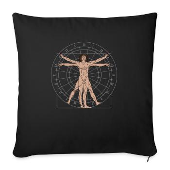 Équipe de fléchettes Association de fléchettes - Housse de coussin décorative 45 x 45 cm - noir - Devant
