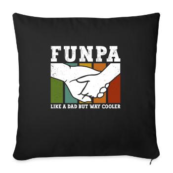 Funpa-definition Wie Opa, Nur Cooler - Sofakissenbezug 45 x 45 cm - Schwarz - Vorne