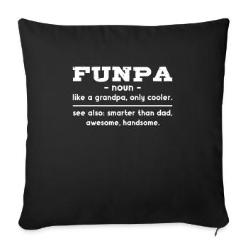 Funpa-definition Wie Opa, Nur Cooler - Sofakissenbezug 45 x 45 cm - Schwarz - Vorne