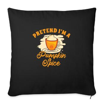 Pumpkin Spice Latte Halloween Costume Café Lover - Housse de coussin décorative 45 x 45 cm - noir - Devant