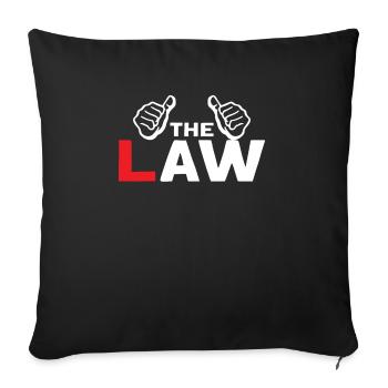 Gardener Lawn Mower Garden Lovers The Law - Sofa pillowcase 17,3'' x 17,3'' (45 x 45 cm) - black - Front