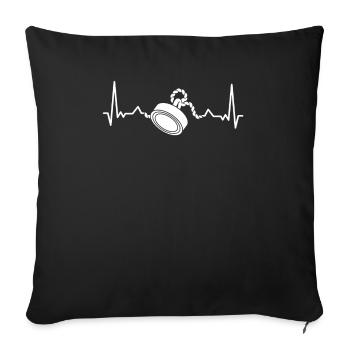 Magnetfischer Magnetangeln Schatzsuche - Sofakissenbezug 45 x 45 cm - Schwarz - Vorne