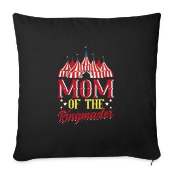 Circus Party Accessories - Mother of the Ringmaster - Sofa pillowcase 17,3'' x 17,3'' (45 x 45 cm) - black - Front