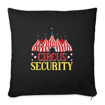 Circus Party Accessories - Carnival Staff - Sofa pillowcase 17,3'' x 17,3'' (45 x 45 cm) - black - Front