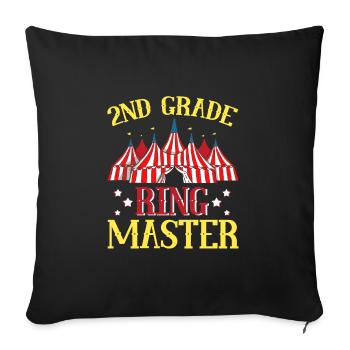 Circus Party Accessories - Ring Master 2nd Class - Sofa pillowcase 17,3'' x 17,3'' (45 x 45 cm) - black - Front