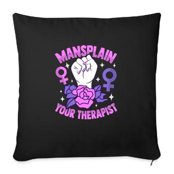 Women Empowerment Feminist Feminism - Sofa pillowcase 17,3'' x 17,3'' (45 x 45 cm) - black - Front