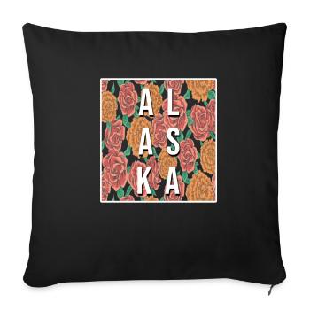 Alaska - Sofa pillowcase 17,3'' x 17,3'' (45 x 45 cm) - black - Front