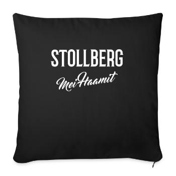 Stollberg mei Haamit - Sofakissenbezug 45 x 45 cm - Schwarz - Vorne