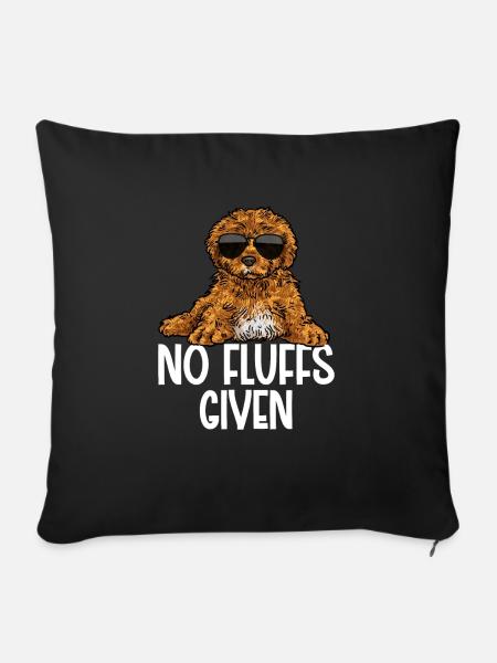 Cavapoo Cavoodle Capoodle Hund - Sofakissenbezug 45 x 45 cm - Schwarz