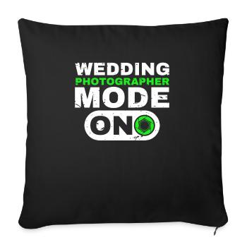 Wedding Photographer Fashion On Wedding Photographer - Sofa pillowcase 17,3'' x 17,3'' (45 x 45 cm) - black - Front