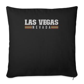 Las Vegas Nevada Desert City Party Gambling Trip - Housse de coussin décorative 45 x 45 cm - noir - Devant
