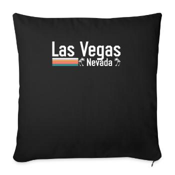 Las Vegas Nevada Desert City Party Gambling Trip - Housse de coussin décorative 45 x 45 cm - noir - Devant