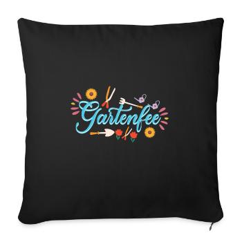 Gardener Gardening Hobby Gardener Gardening - Sofa pillowcase 17,3'' x 17,3'' (45 x 45 cm) - black - Front