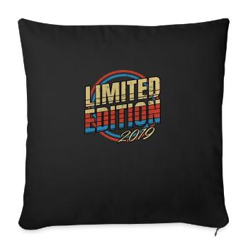 Édition Limitée Millésime 2019 - Housse de coussin décorative 45 x 45 cm - noir - Devant