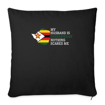 Rien ne me fait peur Zimbabwe Mari Zimbabwe - Housse de coussin décorative 45 x 45 cm - noir - Devant
