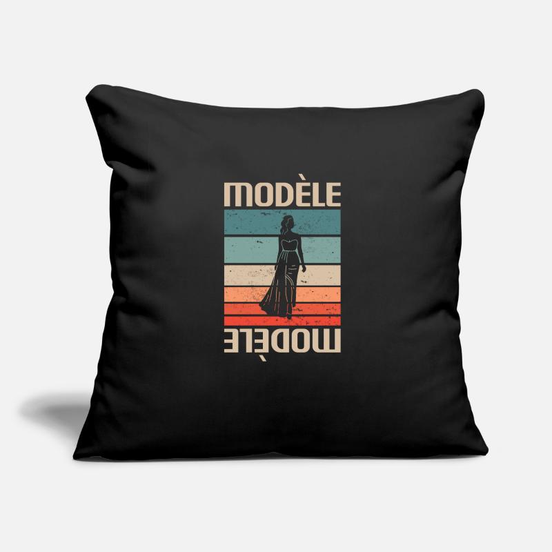 Vintage Retro Modèle Modélisation Modélisme Housse de coussin décorative 45 x 45 cm
