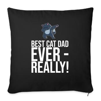 Dabbing Cat Funny Cat - Housse de coussin décorative 45 x 45 cm - noir - Devant
