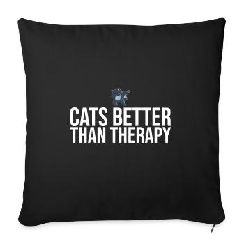 Dabbing Cat Funny Cat - Sofa pillowcase 17,3'' x 17,3'' (45 x 45 cm) - black - Front